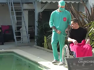 sexy Hanydcapped twink used bareback by kevin DAVID for CRUNCHBOY !! i was his dream to make a porn clip !